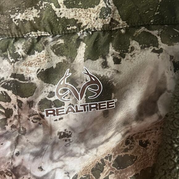 RealTree Mens Green Sherpa Fleece Pullover SIZE XL - Picture 6 of 8